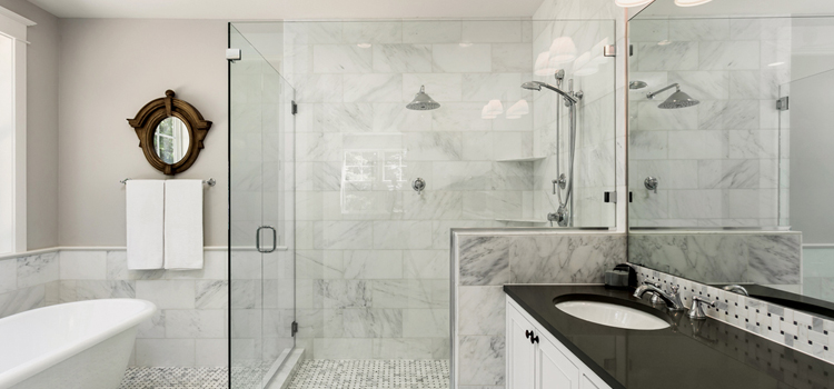 bathroom shower door installation in Coral Springs